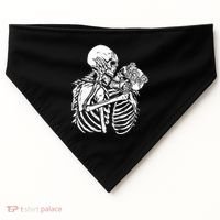 Skeleton Lovers USA-Made Doggie Bandana thumb 0