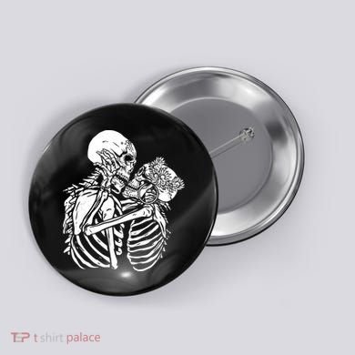 Skeleton Lovers Button
