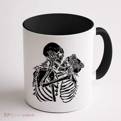 Skeleton Lovers Coffee Mug back