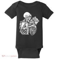 Skeleton Lovers Baby Bodysuit thumb 0
