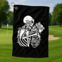 Skeleton Lovers Golf Towel thumb 1
