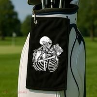Skeleton Lovers Golf Towel thumb 2