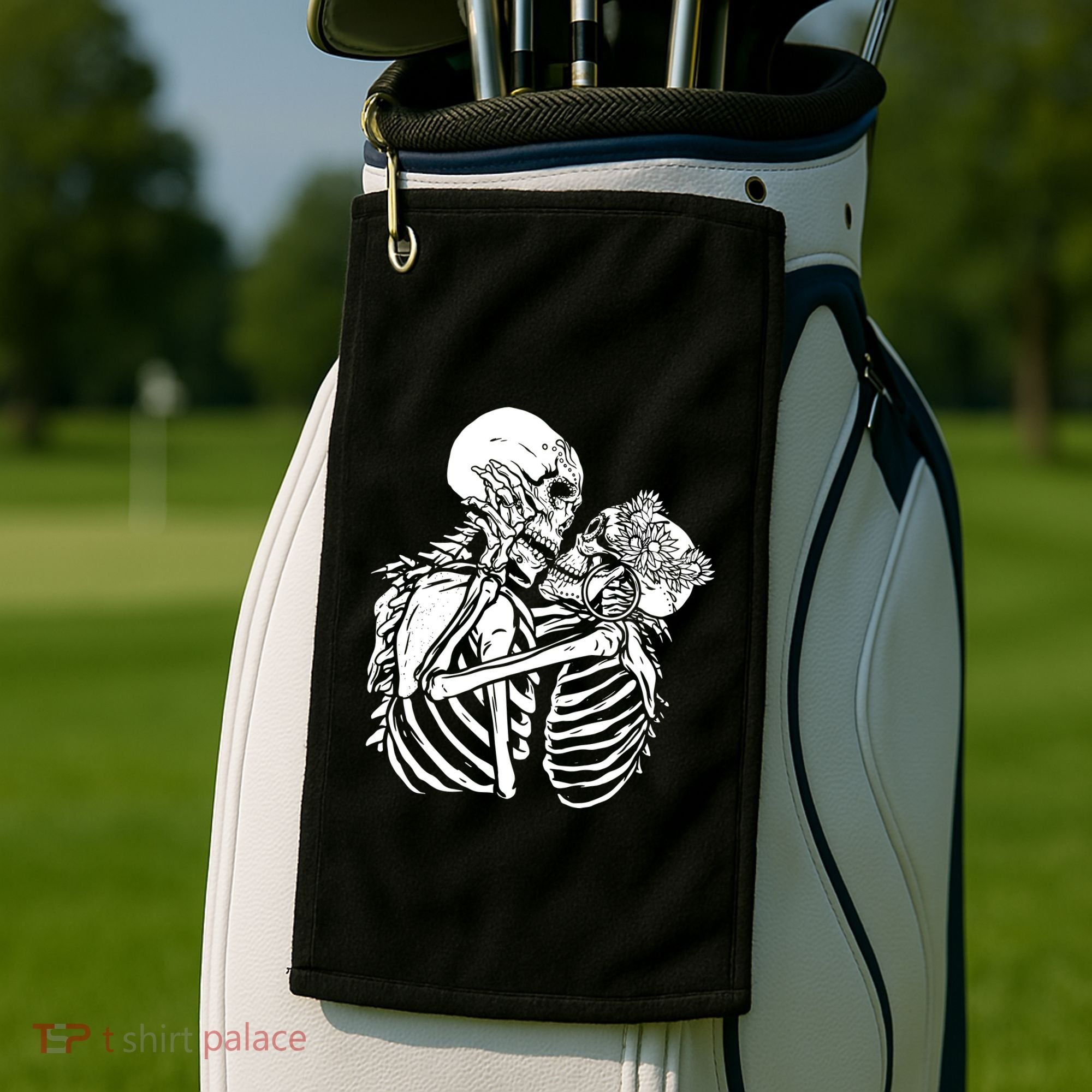 Skeleton Lovers Golf Towel