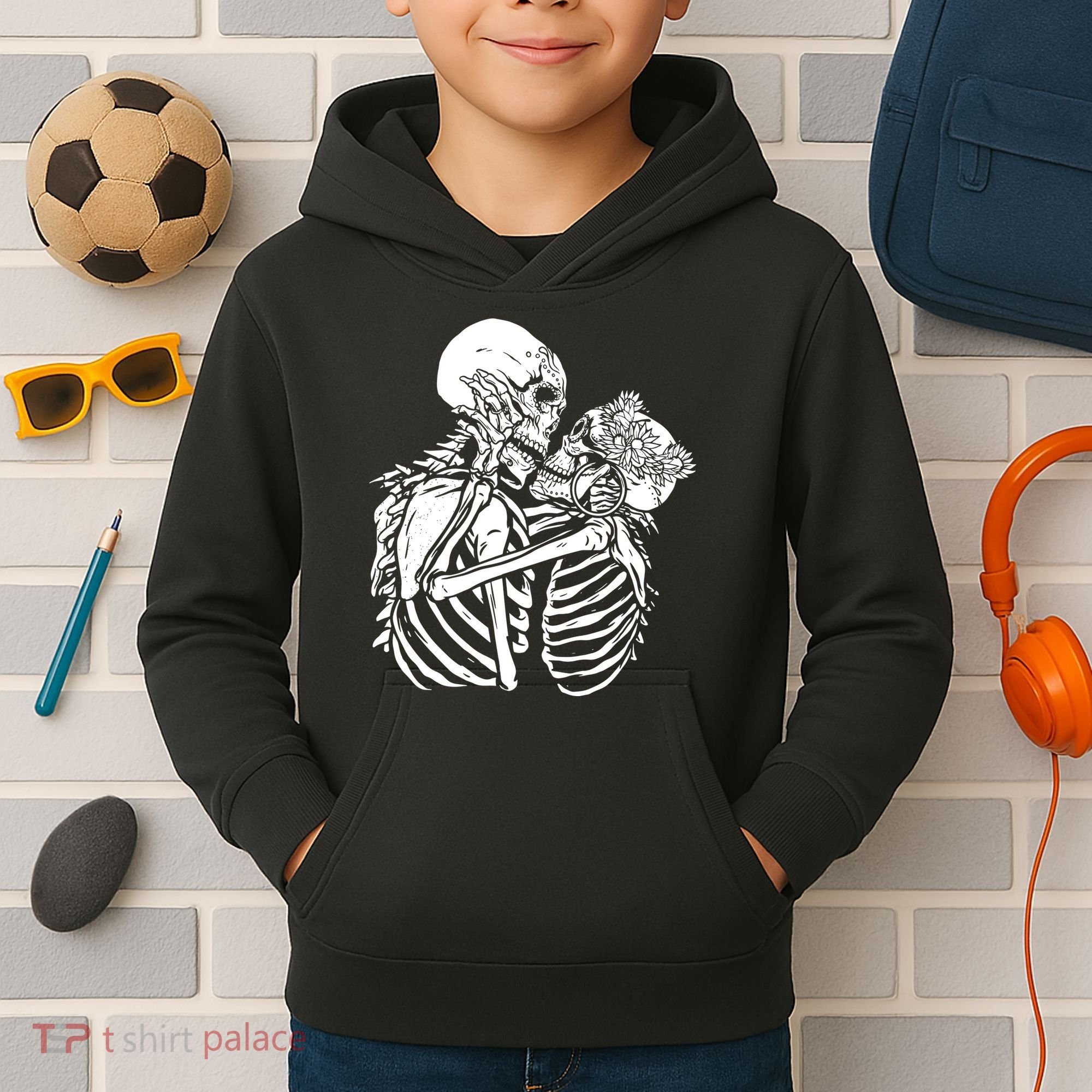 Skeleton Lovers Kids Hoodie