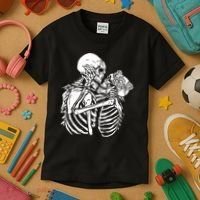 Skeleton Lovers Kids T-Shirt thumb 3