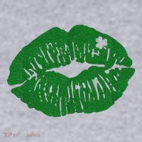Shamrock Lip St Patricks Day Women's Sweatshirt thumb 2