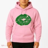 Shamrock Lip St Patricks Day Hoodie thumb 2