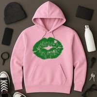Shamrock Lip St Patricks Day Hoodie thumb 3
