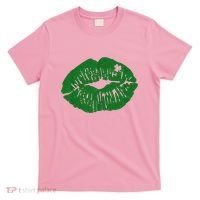 Shamrock Lip St Patricks Day T-Shirt thumb 0