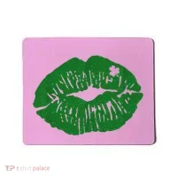 Shamrock Lip St Patricks Day Mousepad thumb 0