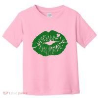 Shamrock Lip St Patricks Day Toddler T-Shirt thumb 0