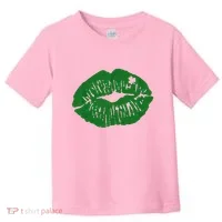 Shamrock Lip St Patricks Day Toddler T-Shirt thumb 0