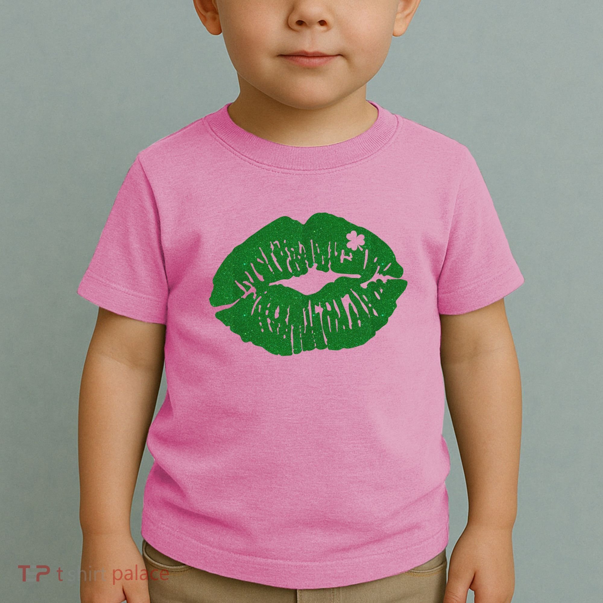 Shamrock Lip St Patricks Day Toddler T-Shirt