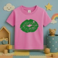 Shamrock Lip St Patricks Day Toddler T-Shirt thumb 3