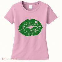 Shamrock Lip St Patricks Day Women's T-Shirt thumb 0