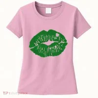 Shamrock Lip St Patricks Day Women's T-Shirt thumb 0