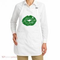 Shamrock Lip St Patricks Day Apron thumb 2