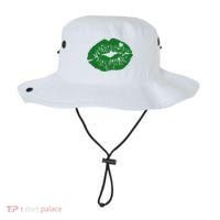 Shamrock Lip St Patricks Day Bucket Hat thumb 0
