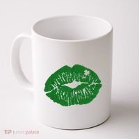 Shamrock Lip St Patricks Day Coffee Mug thumb 0