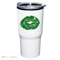 Shamrock Lip St Patricks Day Tumbler thumb 0