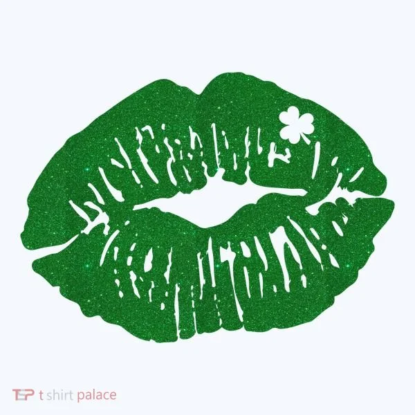 Shamrock Lip St Patricks Day Ornament