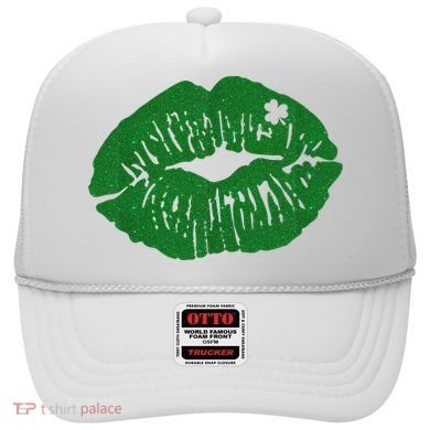 Shamrock Lip St Patricks Day Hat
