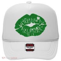 Shamrock Lip St Patricks Day Hat thumb 0