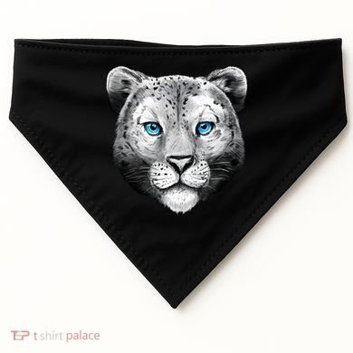 Snow Leopard USA-Made Doggie Bandana