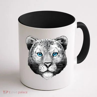 Snow Leopard Coffee Mug back