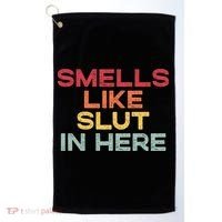 Smells Like Slut In Here Funny Golf Towel thumb 0