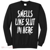 Smells Like Slut In Here Swinger Adult Humor Gift Sweatshirt thumb 0