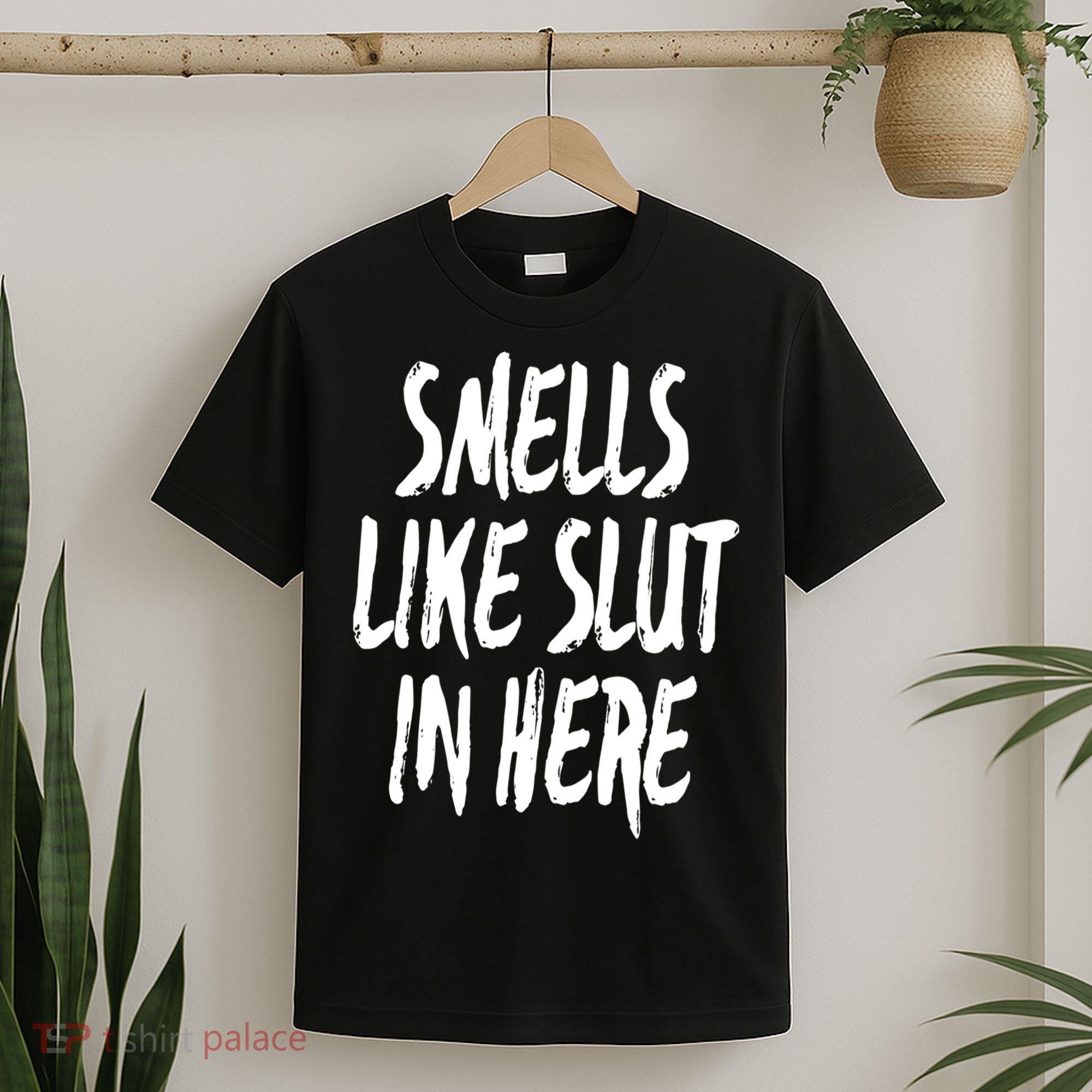 Smells Like Slut In Here Swinger Adult Humor Gift T-Shirt