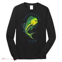 Saltwater Life Saltwater Mahi Mahi Jumping Fishing Long Sleeve Shirt thumb 0