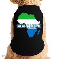 Sierra Leone Sierra Leonean Pride Flag Map Africa Print Doggie Tank thumb 0