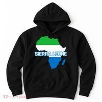 Sierra Leone Sierra Leonean Pride Flag Map Africa Print Hoodie thumb 0