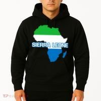 Sierra Leone Sierra Leonean Pride Flag Map Africa Print Hoodie thumb 2