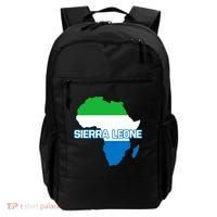 Sierra Leone Sierra Leonean Pride Flag Map Africa Print Backpack thumb 0