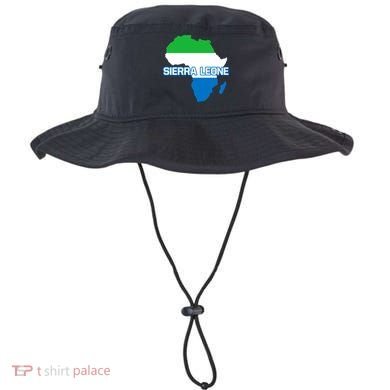 Sierra Leone Sierra Leonean Pride Flag Map Africa Print Bucket Hat
