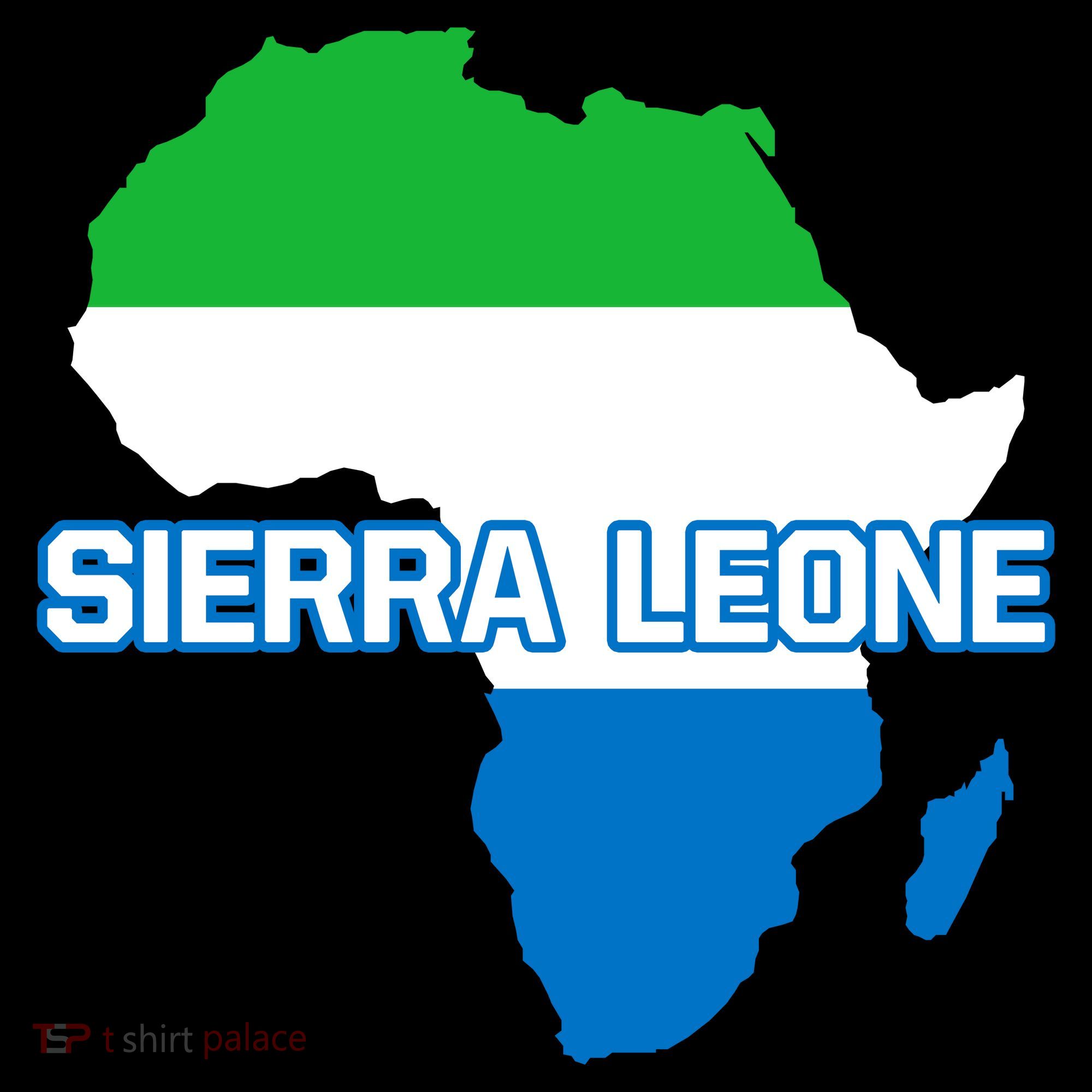 Sierra Leone Sierra Leonean Pride Flag Map Africa Print Coffee Mug