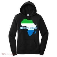 Sierra Leone Sierra Leonean Pride Flag Map Africa Print Women's Hoodie thumb 0