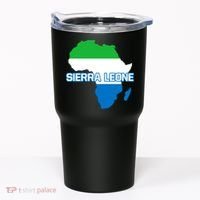 Sierra Leone Sierra Leonean Pride Flag Map Africa Print Tumbler thumb 0