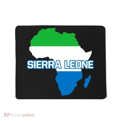 Sierra Leone Sierra Leonean Pride Flag Map Africa Print Mousepad
