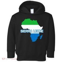 Sierra Leone Sierra Leonean Pride Flag Map Africa Print Toddler Hoodie thumb 0