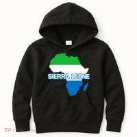 Sierra Leone Sierra Leonean Pride Flag Map Africa Print Kids Hoodie thumb 0