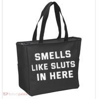 Smells Like Slut In Here Offensive Tote Bag thumb 2