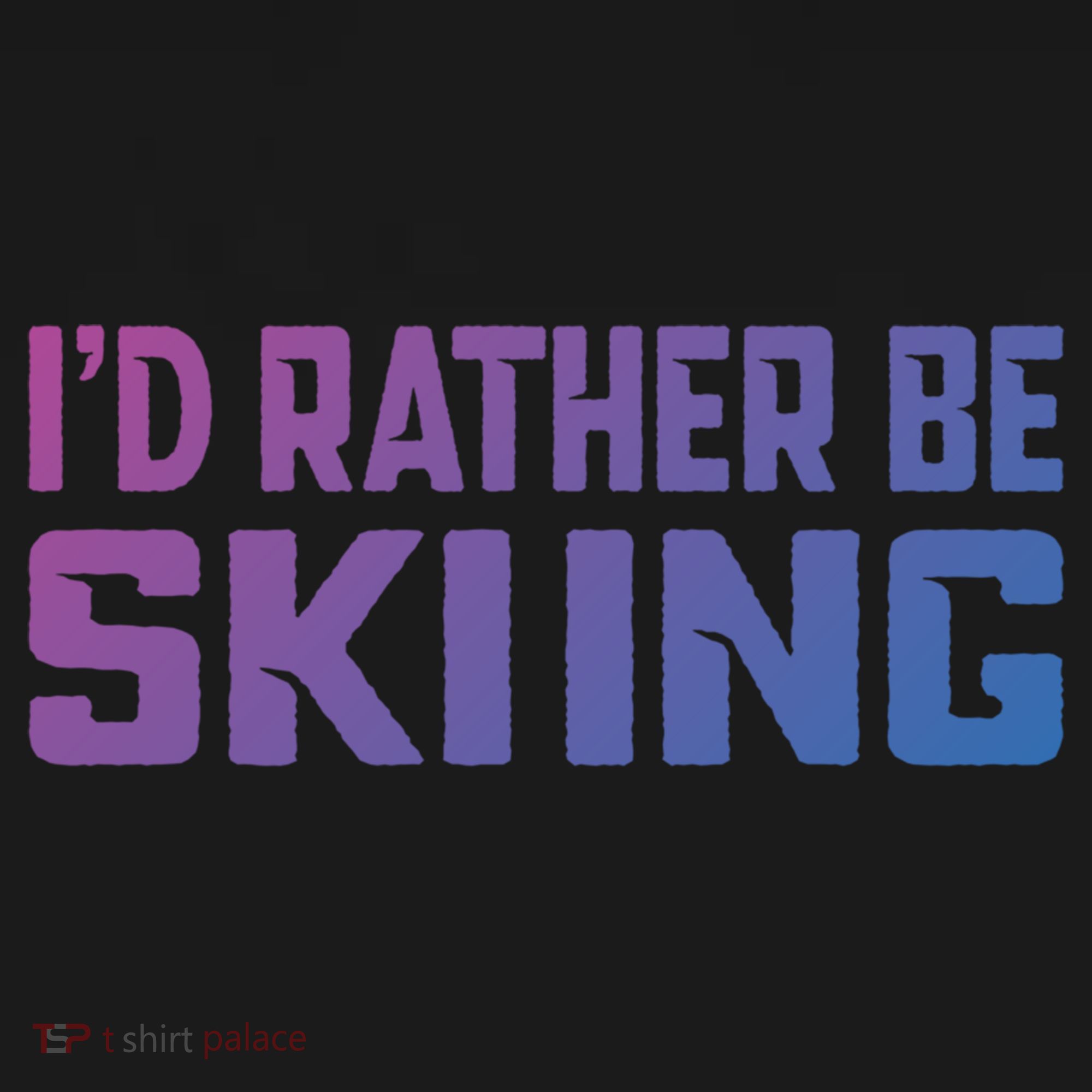 Skiing Lover Skier Winter Snow Id Rather Be Skiing Gift USA-Made Doggie Bandana