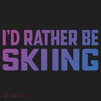 Skiing Lover Skier Winter Snow Id Rather Be Skiing Gift Hat thumb 2