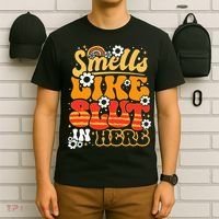 Smells Like Slut In Here Offensive Adult Humor Retro Groovy T-Shirt thumb 6