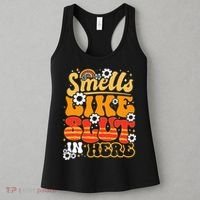 Smells Like Slut In Here Offensive Adult Humor Retro Groovy Women's Tank Top thumb 3