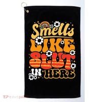 Smells Like Slut In Here Offensive Adult Humor Retro Groovy Golf Towel thumb 0